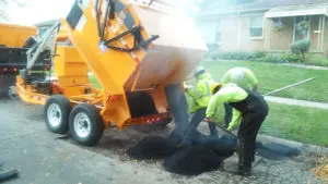 4-Ton Asphalt Hotbox Reclaimer / Asphalt Patching Machine