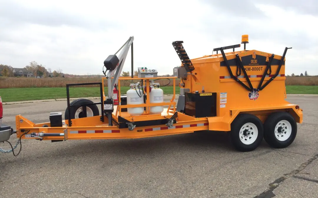 KM 8000T: 4 Ton Asphalt Hotbox Trailer
