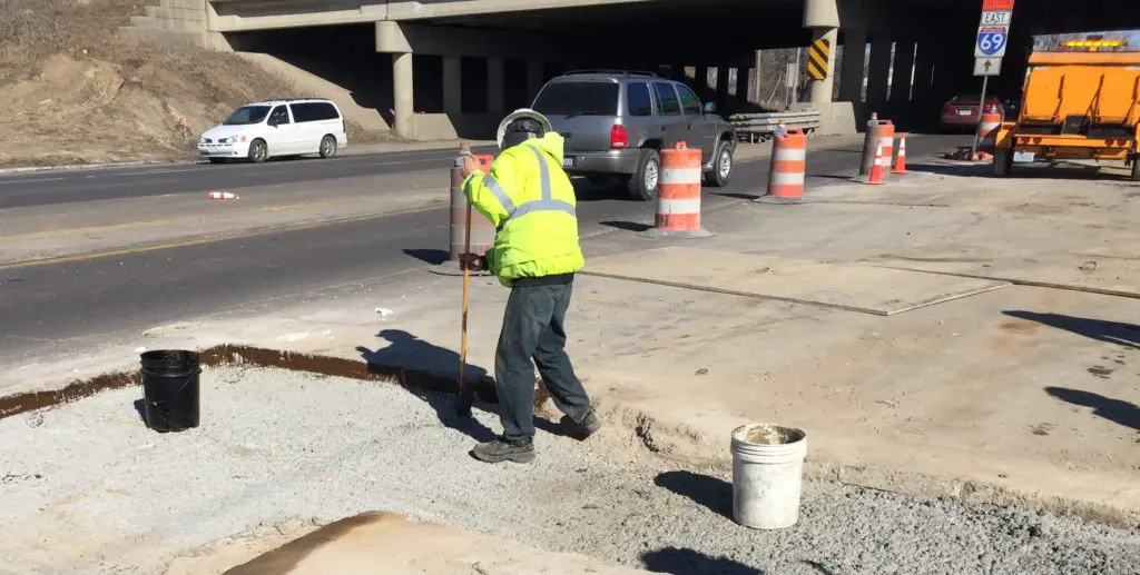 Wintertime patching of potholes is not much different than summertime patching. With the right road maintenance equipment, asphalt road repairs can be completed all year long.