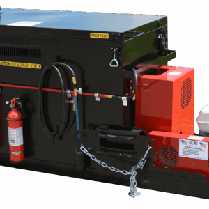 The Pro Patch 55 Mastic Melter is a 55-gallon, thermostatically controlled asphalt rubber melting device.