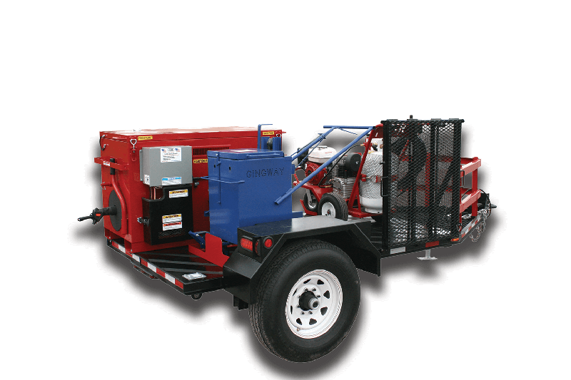 Our asphalt crack maintenance trailer package includes many features.