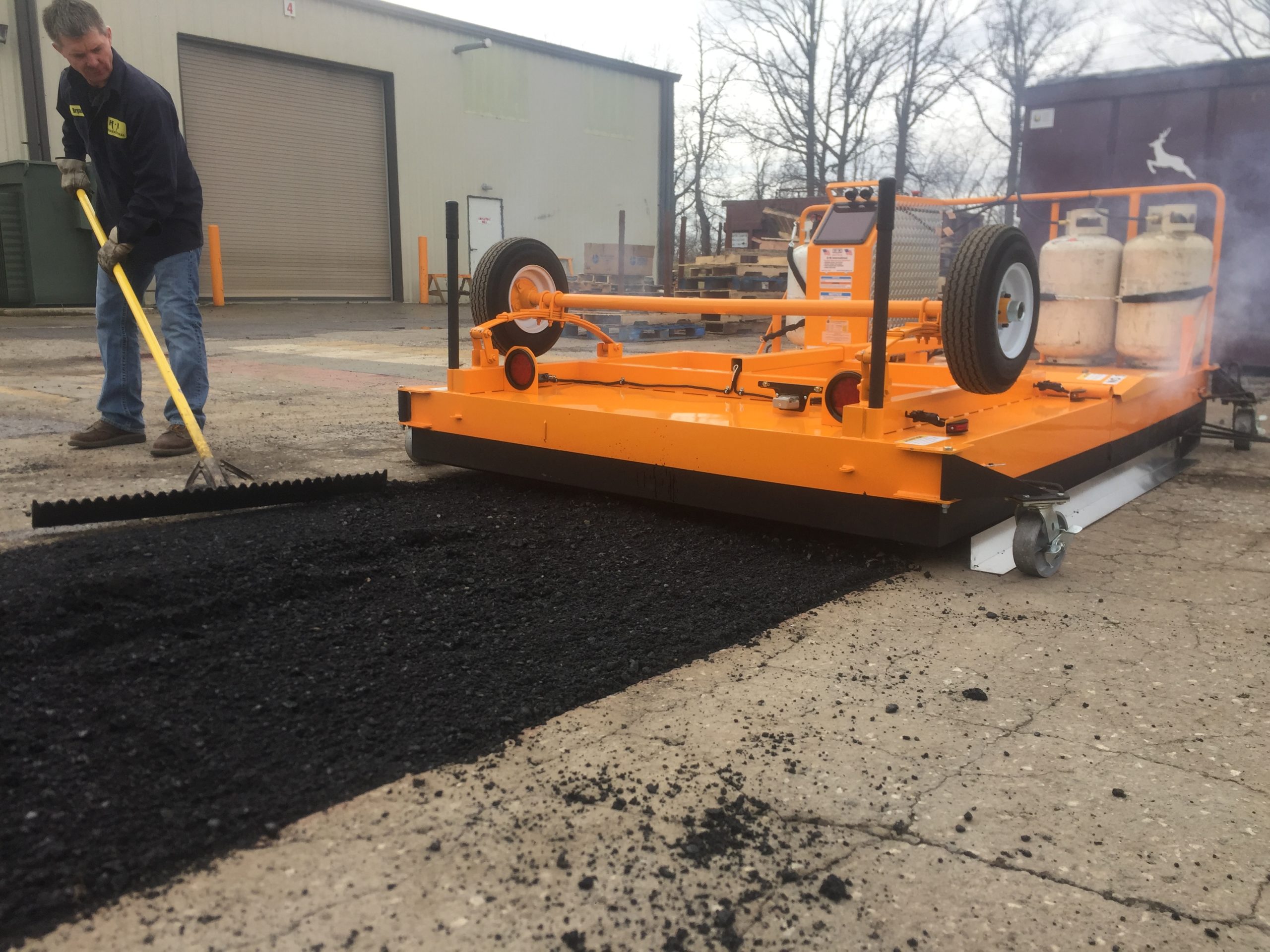 A heavy duty infrared asphalt heater can lead to more efficient road repairs.