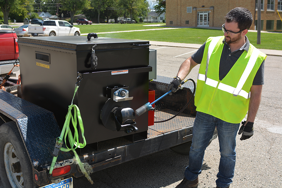 A Pro Patch 55 Mastic Melter is among the powerful asphalt maintenance solutions available through KM International.