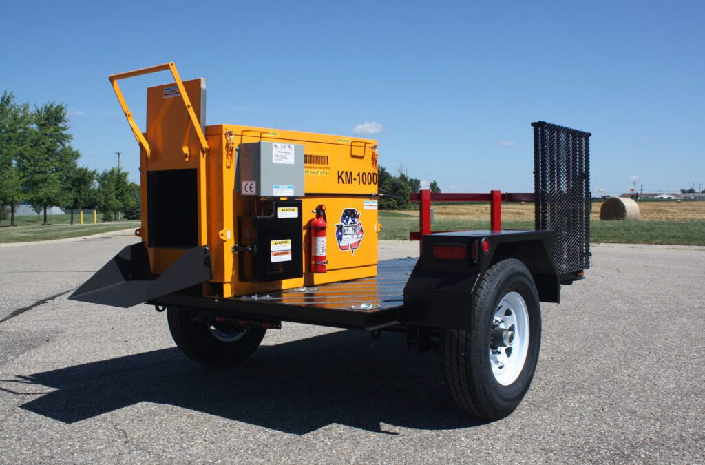 Asphalt Maintenance Equipment Product Spotlight: KM 1000 Asphalt Hotbox Reclaimer